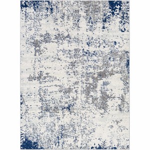 Hauteloom Beverly Abstract Blue Area Rug - 1 of 4