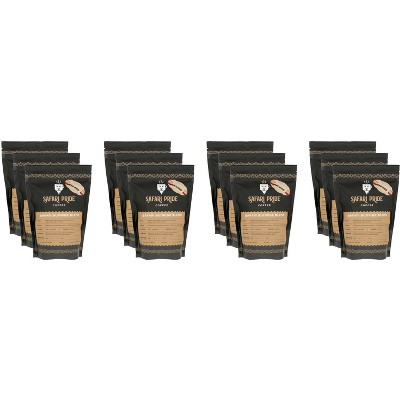 Safari Pride Coffee Whole Bean Sunrise Blend - Case of 12 - 12 oz