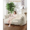 Lazy Sofa Double Bean Bag Sleepable Comfy Floor Loveseat, Giant Beanbag Lounger for Bedroom Balcony Dormitory Game Room - 2 of 4