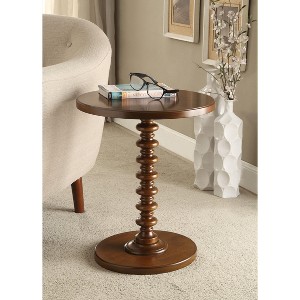 HDZNVF Walnut Finish Accent Table - 1 of 4