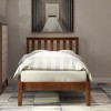 Twim Size Wood Platform Bed with Headboard and Wood Slat Support - 2 of 4