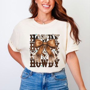 Simply Sage Market Coquette Howdy Stacked Garment Dyed Tee - 1 of 4