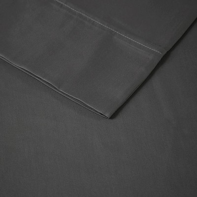 1500 Thread Count Charcoal Cotton Blend King Pillowcases