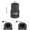Unique Bargains 40CR Metric High Torque 3/4 Inch Driver Wrench 12 Point Impact Socket - 2 of 4