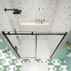 NicBex Shower Door 56-60" Wx74"H Sliding Shower Door with 5/16" (8mm) Tempered Glass with Reversible Installation - 3 of 4