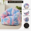 Oversized Bean Bag Chair with Armrest & Backrest - Plush Faux Fur Memory Foam Lounger, Ergonomic Large Beanbag Sofa for Adults, Gaming Chair - 4 of 4