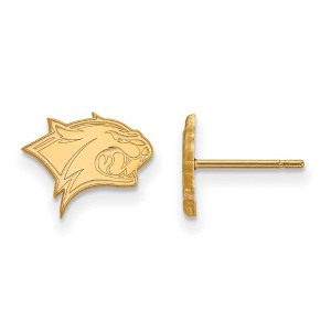 Black Bow Jewelry 14k Yellow Gold New Hampshire Wildcats NCAA Post Earrings - 1 of 3