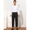 Lars Amadeus Men's Cropped Trouser Solid Color Flat Front Ankle-Length Dress Pants - 3 of 4