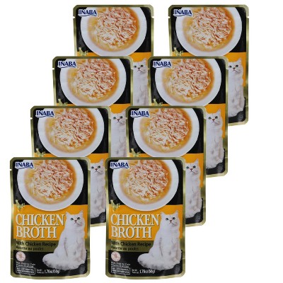 Inaba Chicken Broth With Chicken Wet Cat Food - Case of 8/1.76 oz