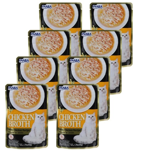 Inaba Chicken Broth With Chicken Wet Cat Food Case Of 8 1.76 Oz