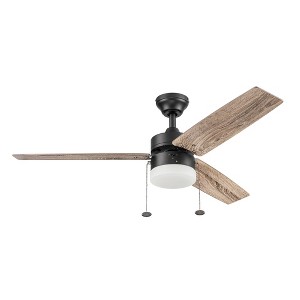Prominence Home 48" Reston Ceiling Fan with Light, Pull Chain & 3 Blades, Bronze - 1 of 4