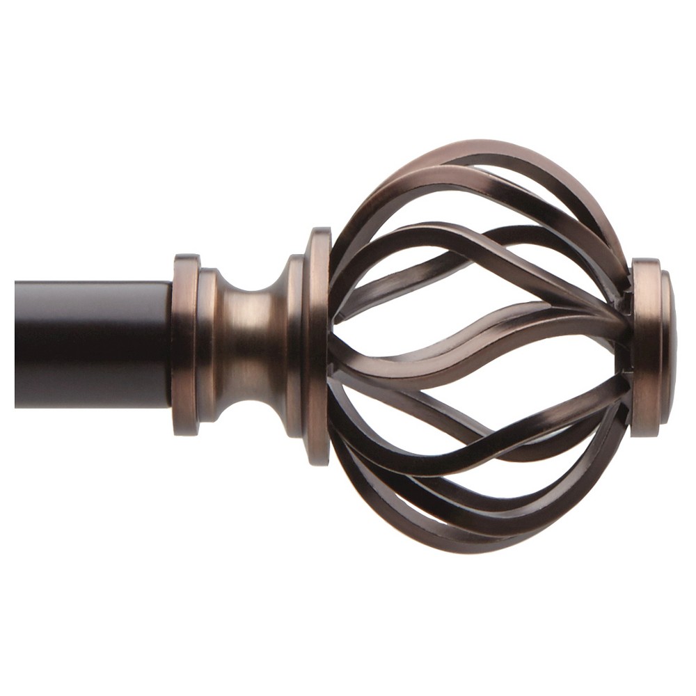 66"-120" Loft by Umbra Cagio Curtain Rod Oil Rubbed Bronze
