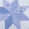 Collections Etc Oversized Classic Star Patchwork Floral Border Quilt - 3 of 3