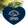 University of Nebraska at Kearney Lopers Logo Heart Love Wood Christmas Tree Holiday Ornament - 2 of 3
