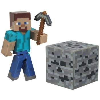 Minecraft Mob Head Minis Steve Action Figure : Target