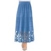 Collections Etc Lace Border Tiered Details Elasticized Waist Skirt - 3 of 4