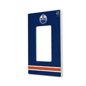 NHL Western Conference Teams Stripe Hidden-Screw Light Switch Plate for Single Rocker - 1 of 4