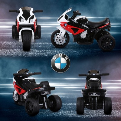 6V Red and Black BMW Licensed Kids Motorcycle with Headlight
