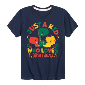 Boys' - Fisher Price - Just A Kid Who Loves Dinos Short Sleeve Graphic T-Shirt - 1 of 4
