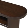 Kumasinova 47.8" Elegant Console Table with Storage Shelf,Minimalist Entryway Table with Rounded Edges,Sofa Table for Living Room,Entryway - 3 of 4
