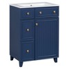 CAVINAS Bathroom Vanity Cabinet with Ceramic Sink,Freestanding Single Vanity Set with 2 Drawers,Bathroom Storage Cabinet with 1 Door - 4 of 4