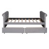 YOOCOZZ Twin Size Velvet Upholstered Daybed with Two Storage Drawers and Armrests - 4 of 4
