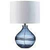 Signature Design by Ashley Lemmitt Table Lamp Blue/Silver: Crystal Cap, Ambient Light, UL Listed - 2 of 4