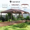 10' x 19.2' Outdoor Gazebo Pop Up Canopy Party Tent with Carrying Bag - 4 of 4
