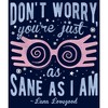 Boy's Harry Potter Just As Sane As Luna Lovegood T-Shirt - 2 of 4