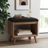 Solo Open Shelf Bench With Cushion - BCH5001 - Safavieh - 3 of 4