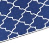 Sussexhome Lattice Collection Cotton Heavy Duty Low Pile Area Rug , 2' x 3' - 4 of 4