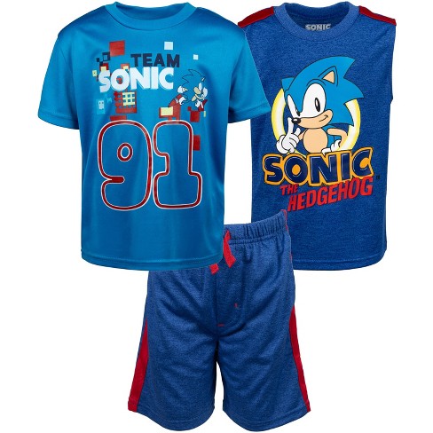 Boys Blue 3pk Sonic The Hedgehog Trunks