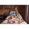 Dragon Ball Z Goku Vegeta Cell Trunks Kremlin Plush Fleece Soft Throw Blanket | Dragon Ball Z Throw Blanket 60" x 45" Multicoloured - 4 of 4