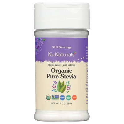 NuNaturals Organic Pure Stevia.