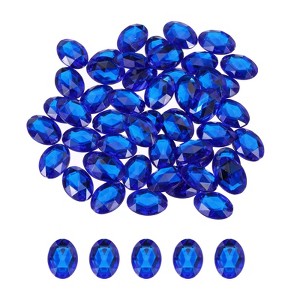 Unique Bargains Flat Back Artificial Rhinestones for Wedding DIY Crafts Party 50 Pcs - 1 of 4