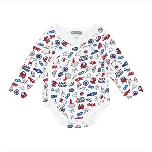 Boy's Infant Printed Duster Bodysuit - Petit Confection - 1 of 1