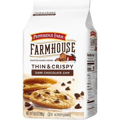 Pepperidge Farm Farmhouse Thin & Crispy Dark Chocolate Chip Cookies - 6.9oz