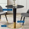 Modway Zinque 28" Artificial Marble Dining Table - 4 of 4