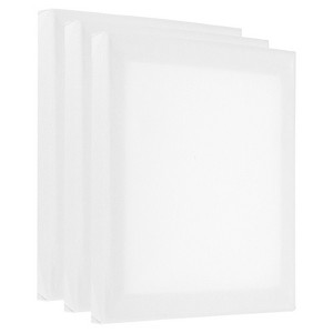 Unique Bargains Painting Canvas Panels Blank Art Board 3 Pcs White - 1 of 4