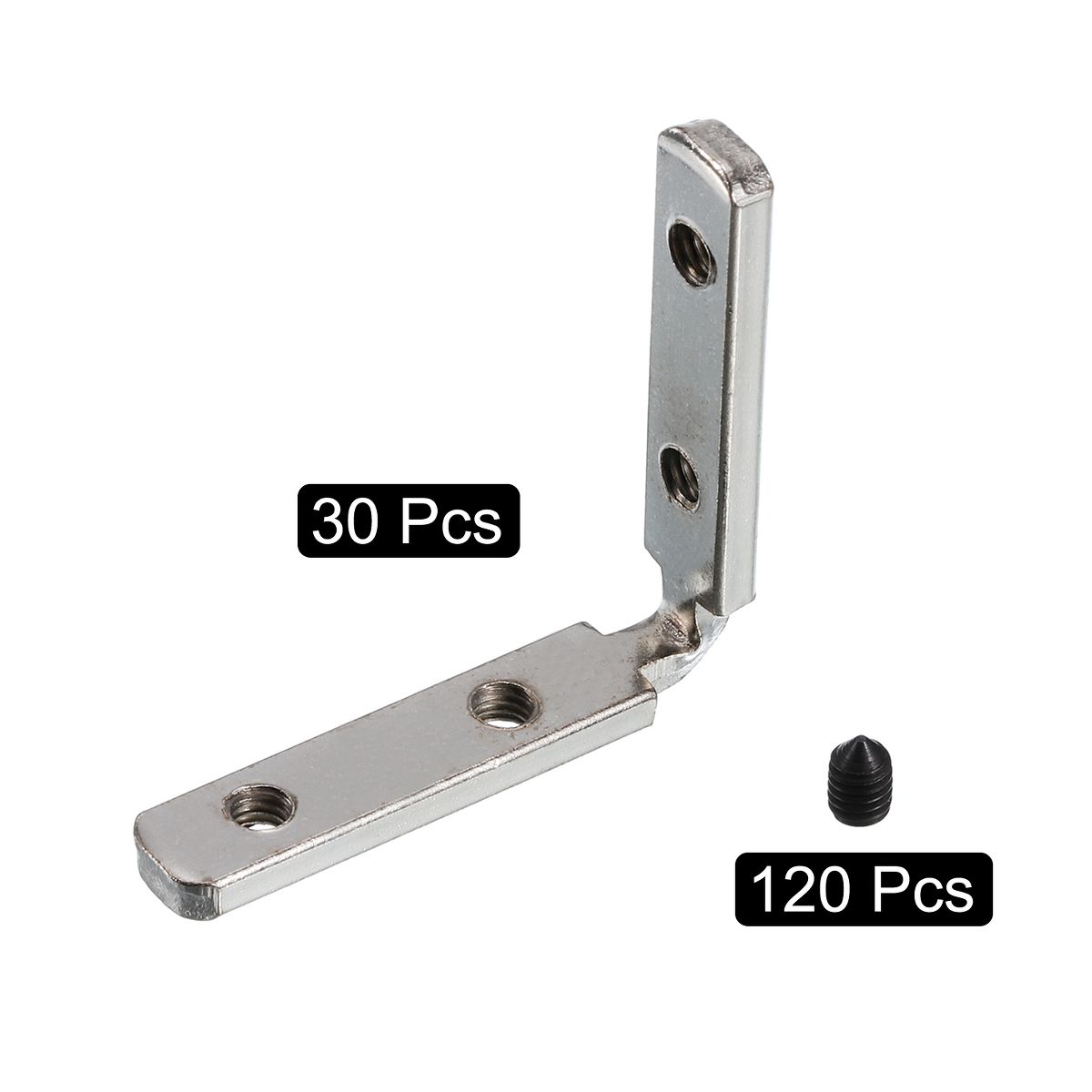 Unique Bargains Corner Connectors with M4 Screws for 2020 Series L-Shape Interior Joint Brackets - thumbnail 7