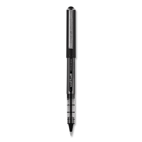 Uni-ball Vision Roller Ball Pen Stick Bold 1 Mm Black Ink Black Barrel  Dozen 70128 : Target