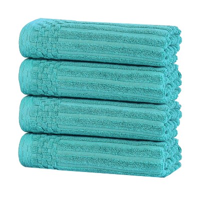Modern Ribbed Cotton  Assorted Towel Set by Blue Nile Mills