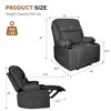 Electric Power Recliners with Massage and Heat Adjustable Armchair with Cup Stand, Ideal for Living Room, Office, Bedroom - 4 of 4