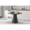 NicBex Dining Table Kitchen Table Retro Round Dining Table for 4 Minimalist Elegant Table for Kitchen and Dining Room - 2 of 4