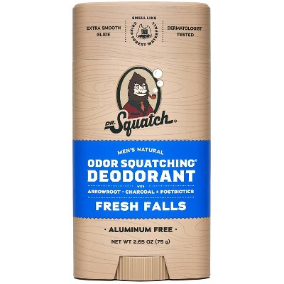 DR. SQUATCH Men's Natural Deodorant - Fresh Falls - 2.65oz