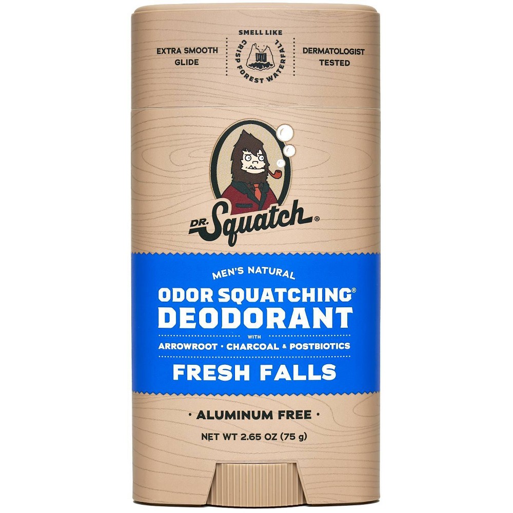 DR. SQUATCH Mens Natural Deodorant - Fresh Falls - 2.65oz