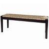 Seagrass Bench Black - StyleCraft: Signature Collection Acacia Wood, No Assembly Required, 250lb Capacity - 3 of 4