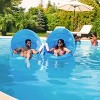 SwimWays Spring Float Premium Recliner Pool Lounge Chair with Adjustable Canopy and Hyper-Flate Valve, Blue - 3 of 4
