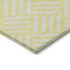 Yellow And Ivory Geometric Washable Indoor Outdoor Area Rug - 4 of 4