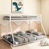 TiramisuBest Black Twin over Twin Metal Bunk Bed - Ideal for Kids and Adults, Low-Profile Design with Ladder and Guardrails for Climbing - 2 of 4